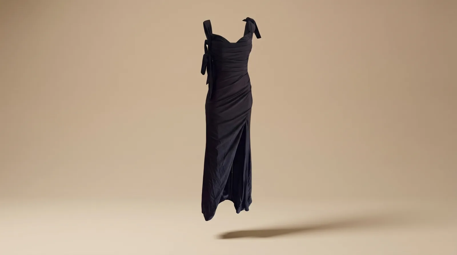 Vestido Alta Costura - vestido largo negro en renta en CDMX | Renta El Look