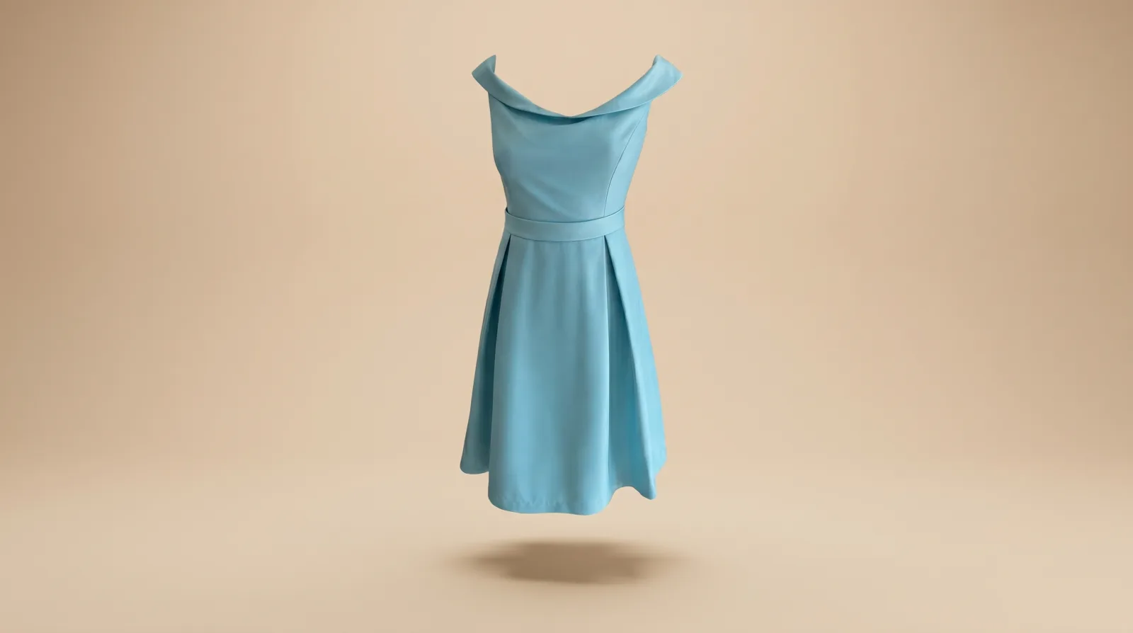 Vestido Calma Imponente - vestido midi azul cielo en renta en CDMX | Renta El Look