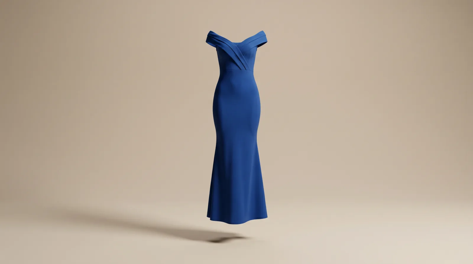 Vestido Esencia Femenina - vestido largo azul rey en renta en CDMX | Renta El Look