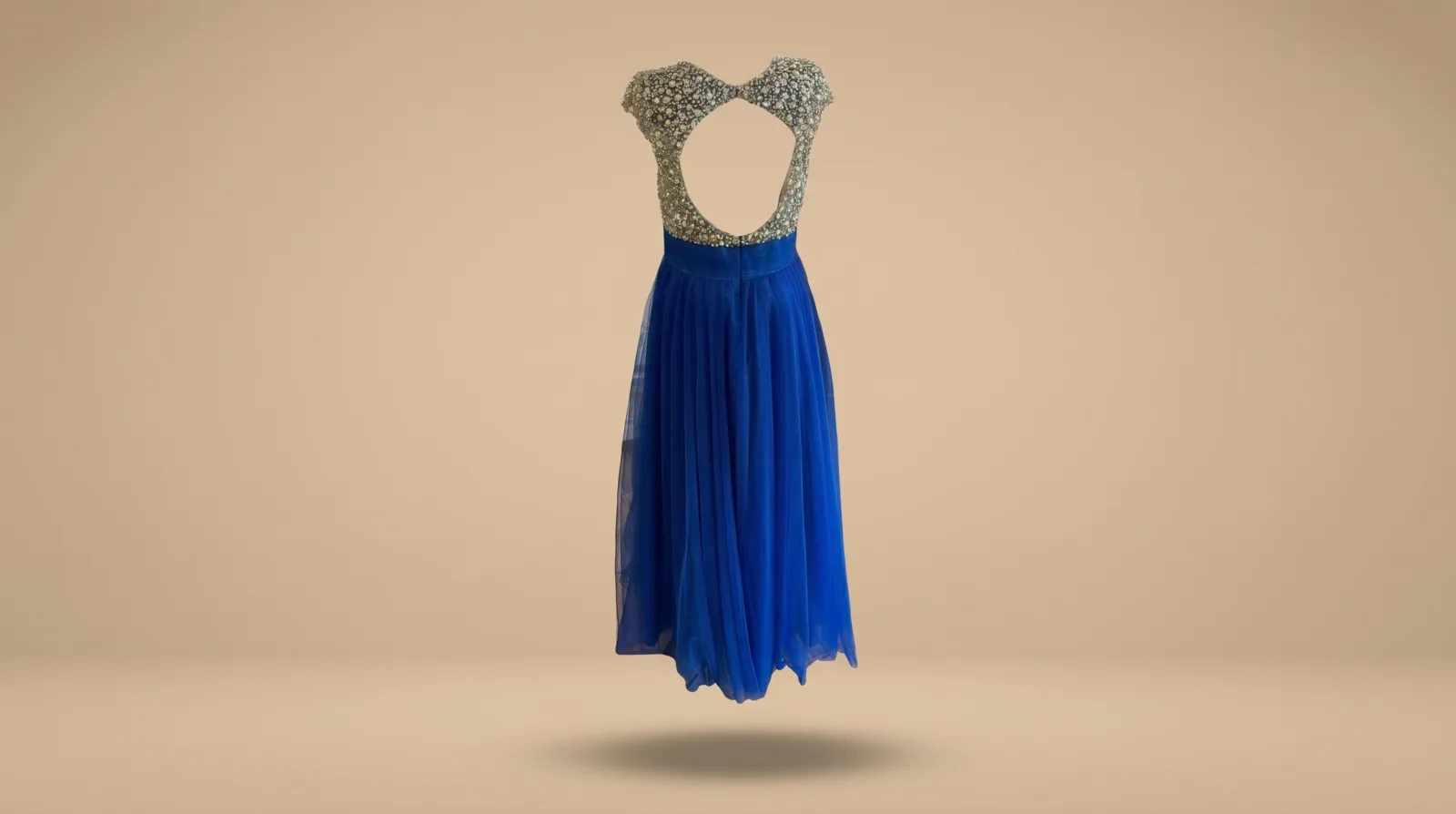 Vestido Reina de Noche - vestido largo azul rey en renta en CDMX | Renta El Look