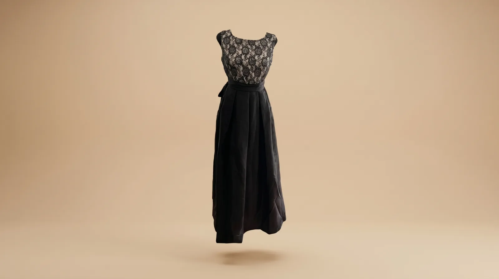 Vestido Silueta Perfecta - vestido largo negro en renta en CDMX | Renta El Look