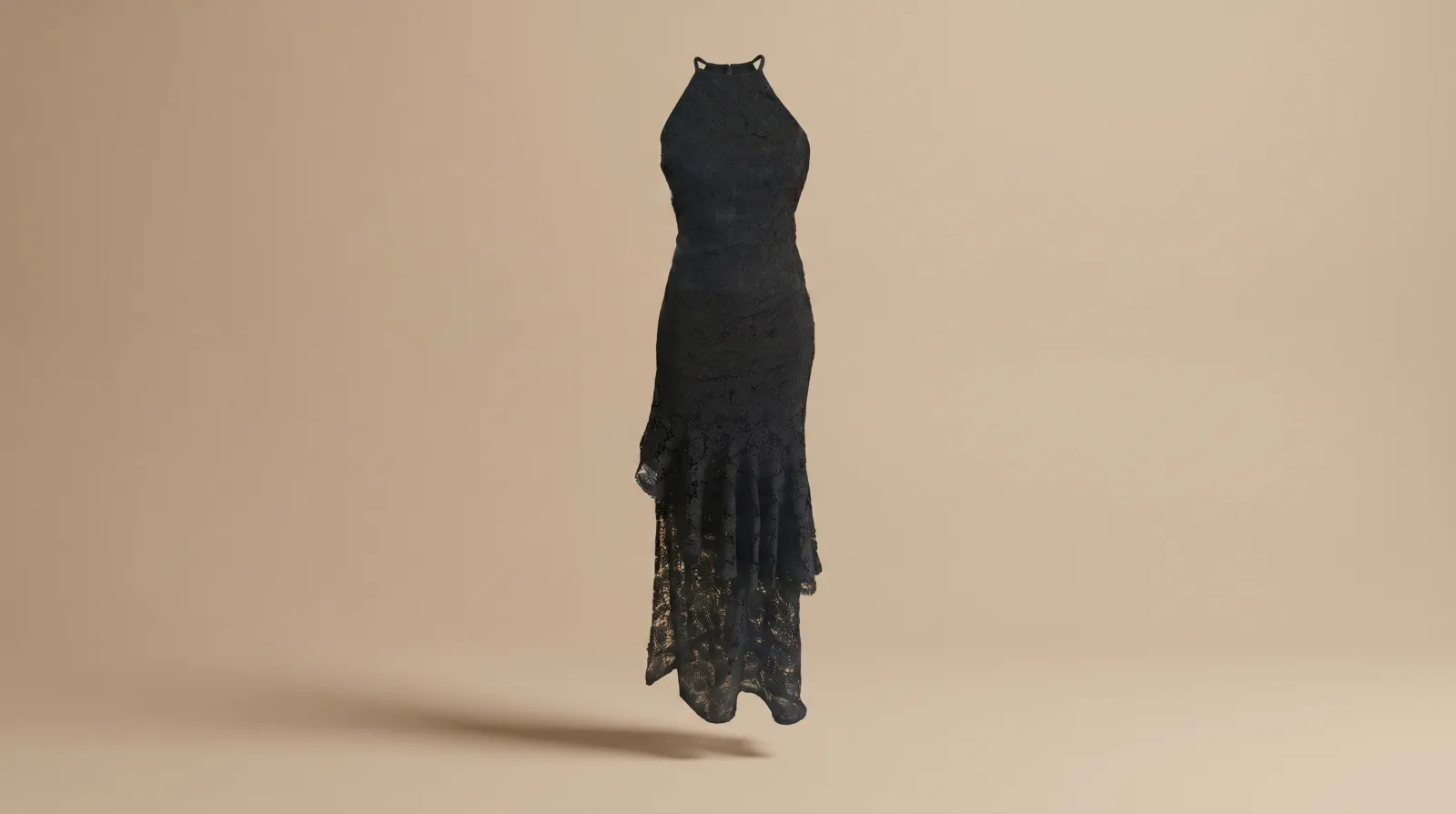 Vestido Suave Secreto - vestido largo negro en renta en CDMX | Renta El Look